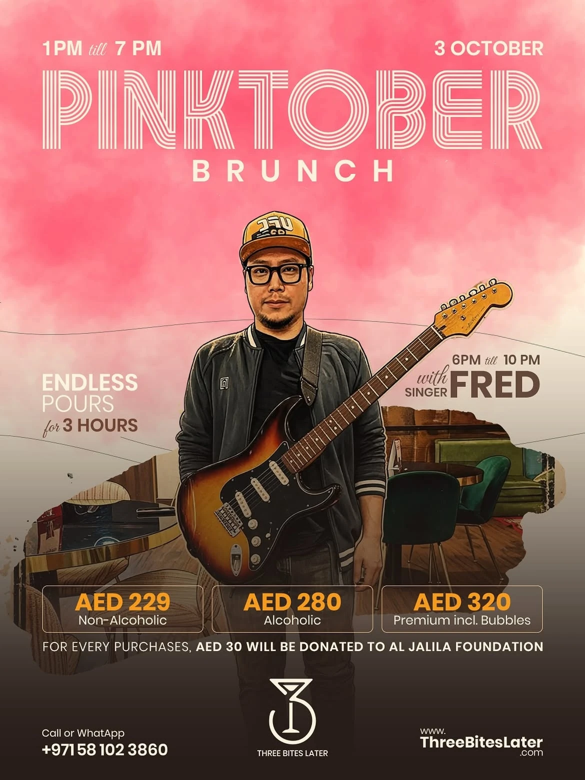 Pinktober Brunch with Singer Fred