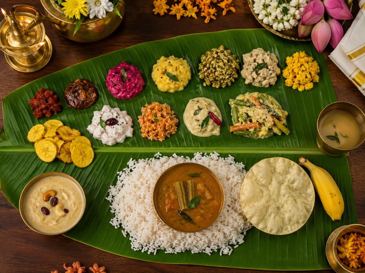 Onam Sadhya at Spicy Grand Restaurant