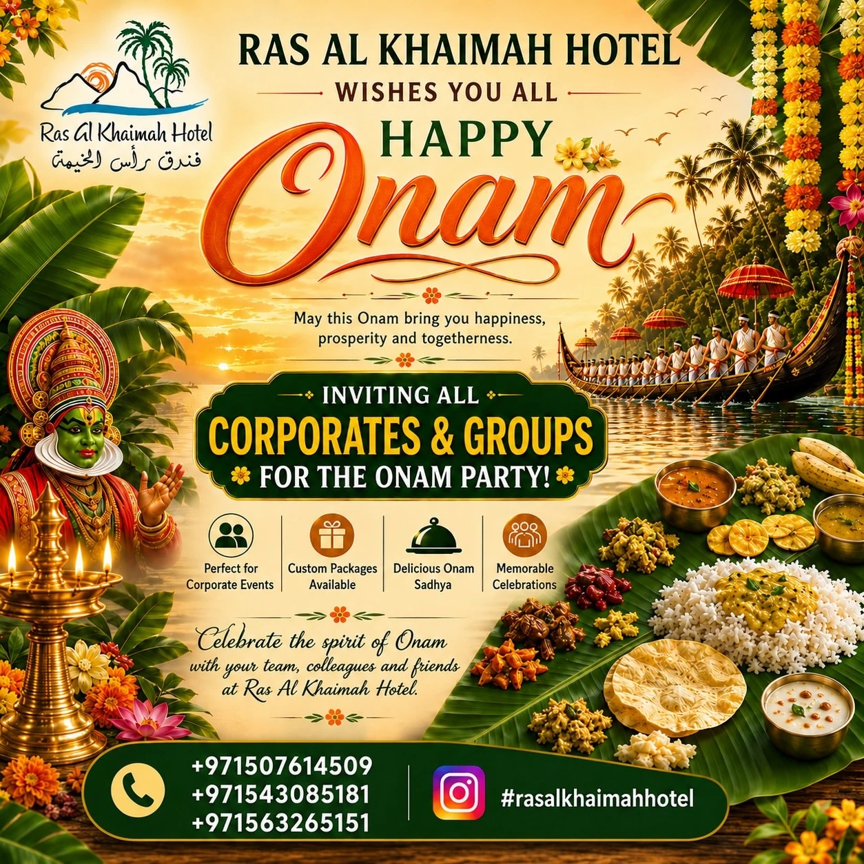 Happy Onam Party at RAK Hotel