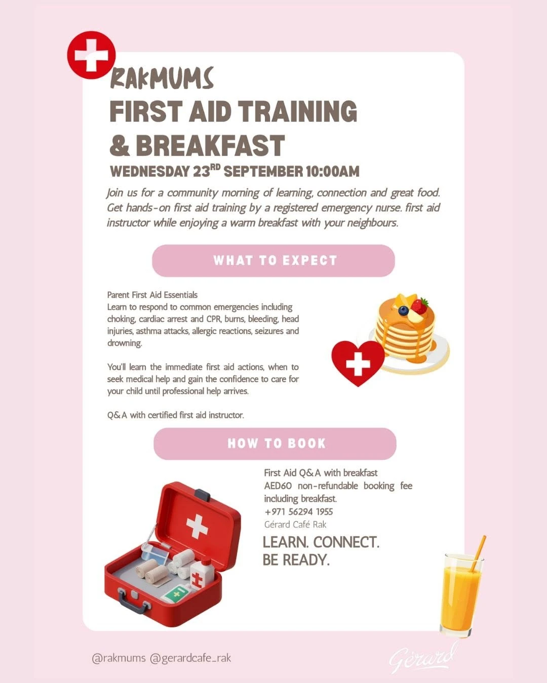 RAKmums First Aid Training & Breakfast