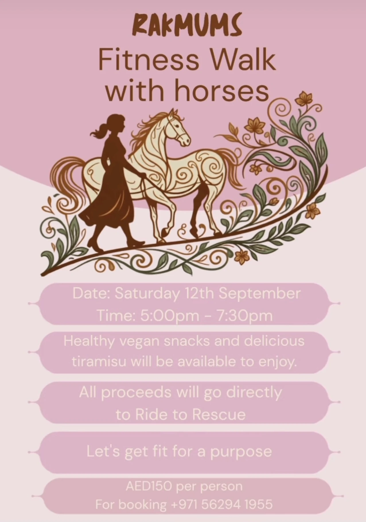RAKMUMS Fitness Walk with Horses