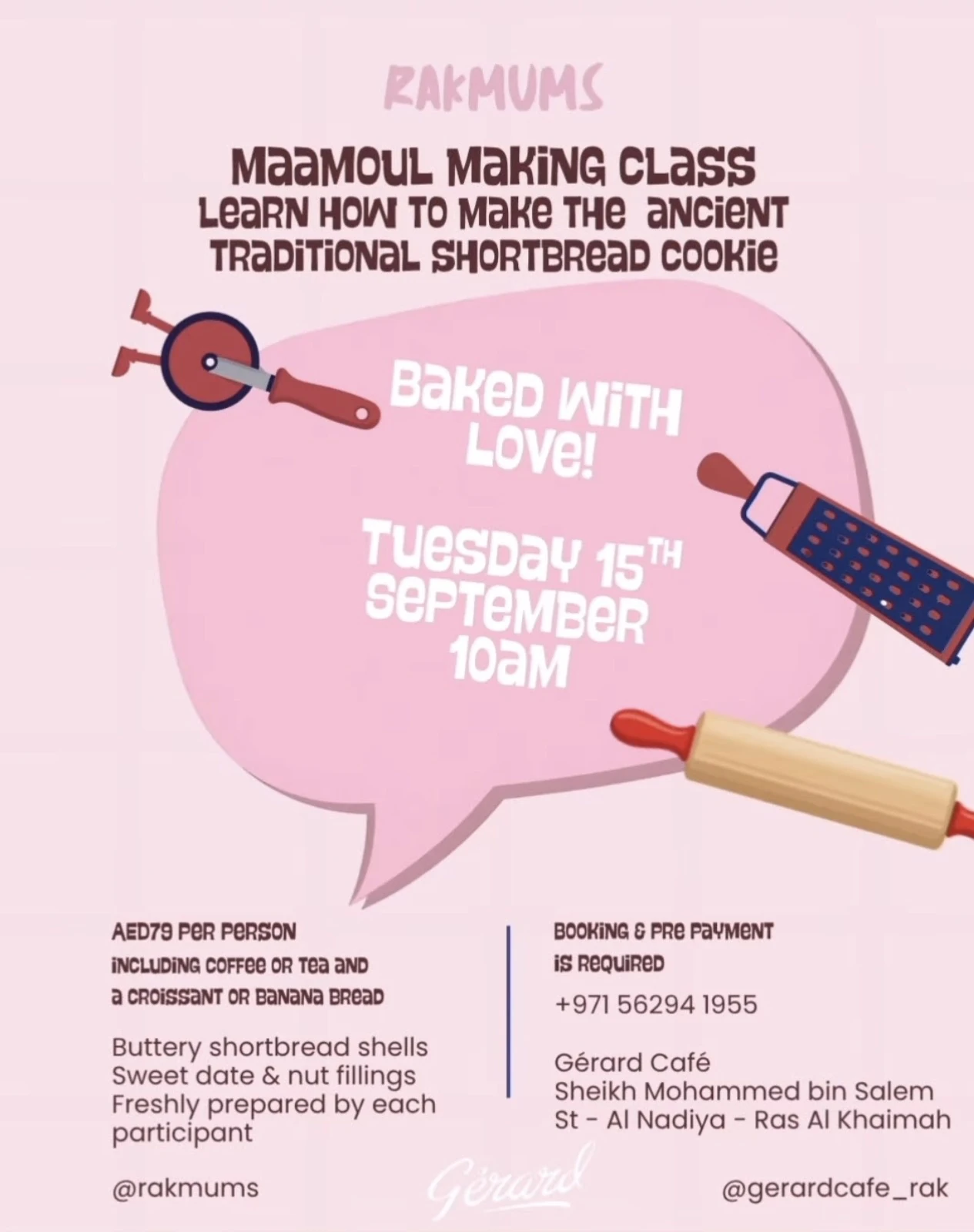 Maamoul Making Class