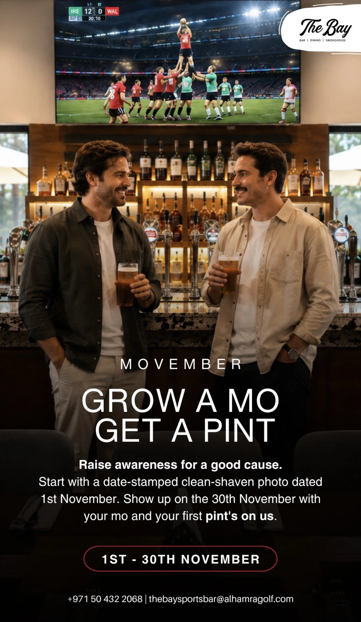 Movember: Grow a Mo, Get a Pint