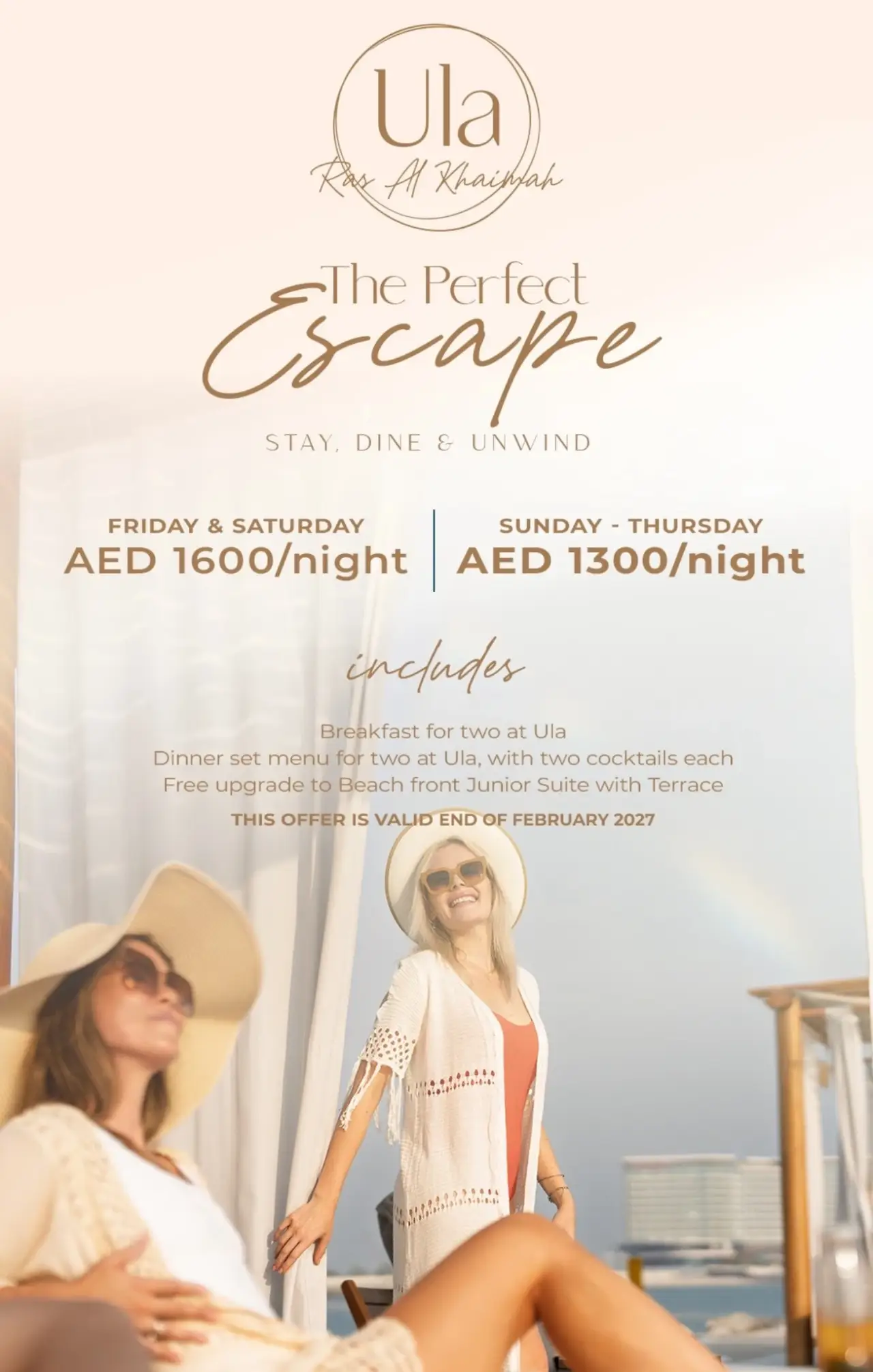 Stay, Dine & Unwind  from AED 1300