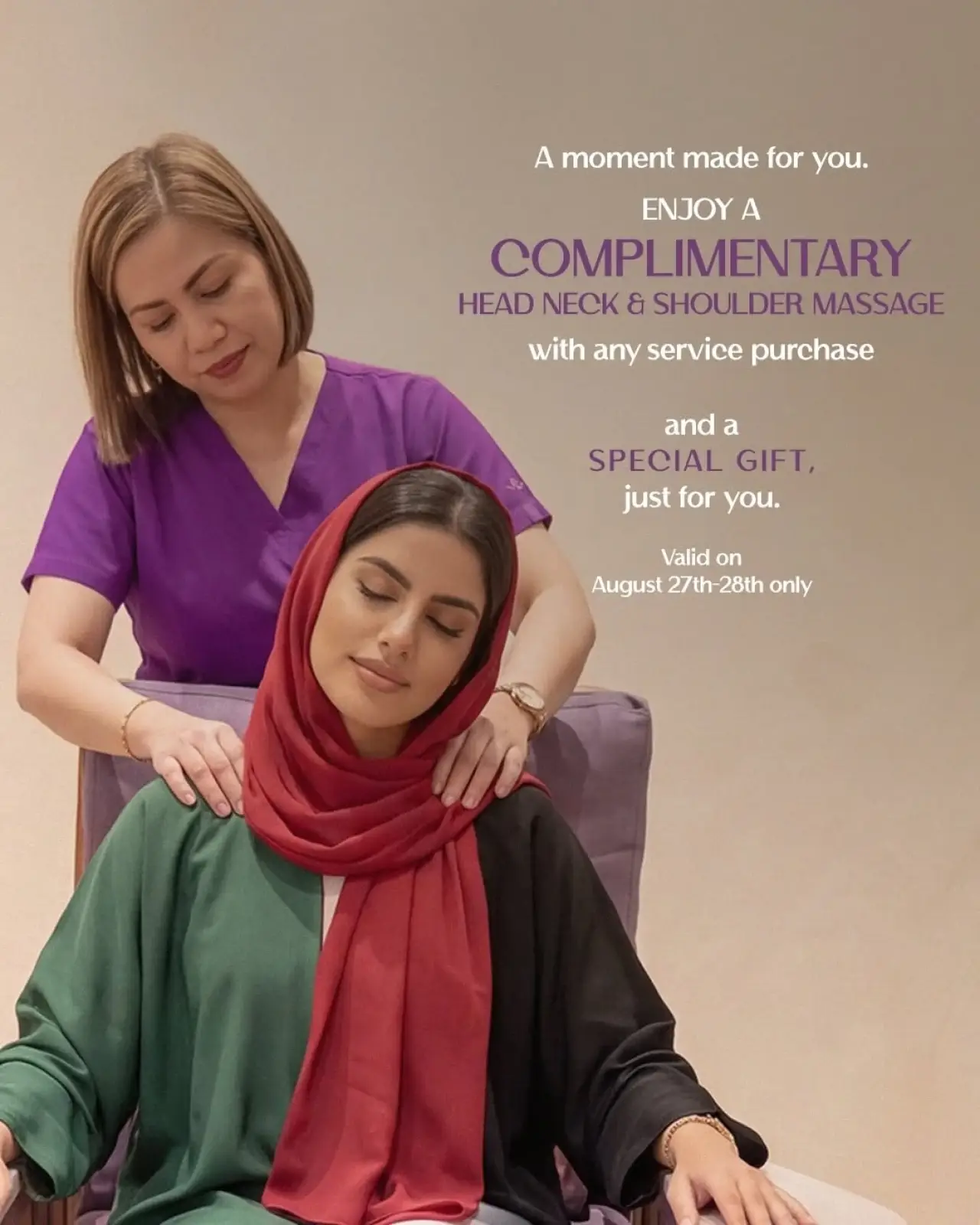 Free Massage & a Special Gift This Emirati Women’s Day