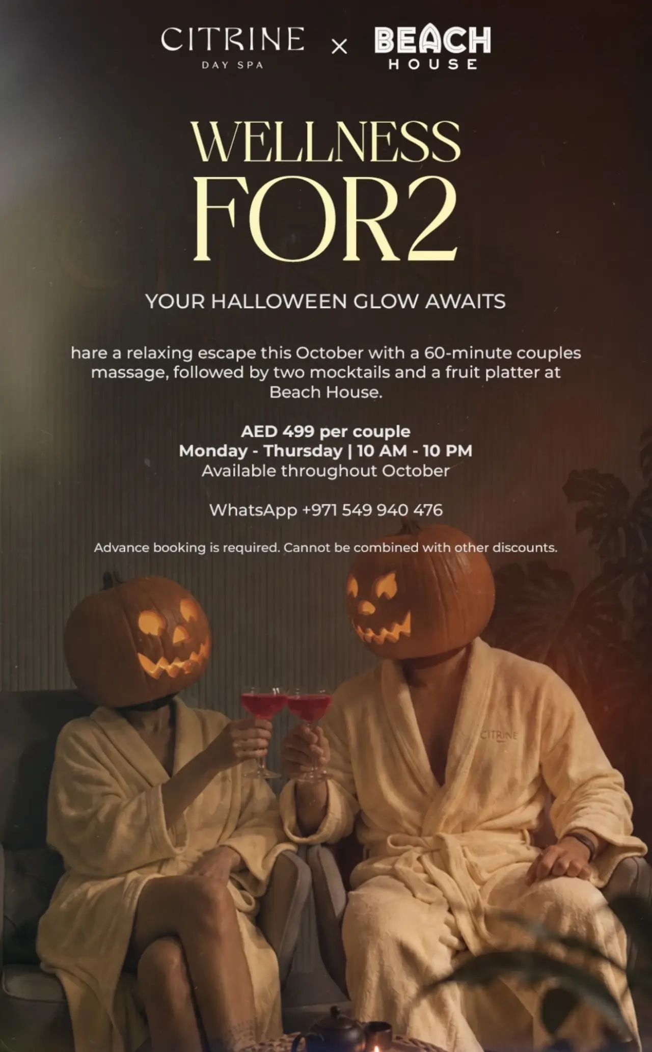 Wellness for 2: Halloween couples spa