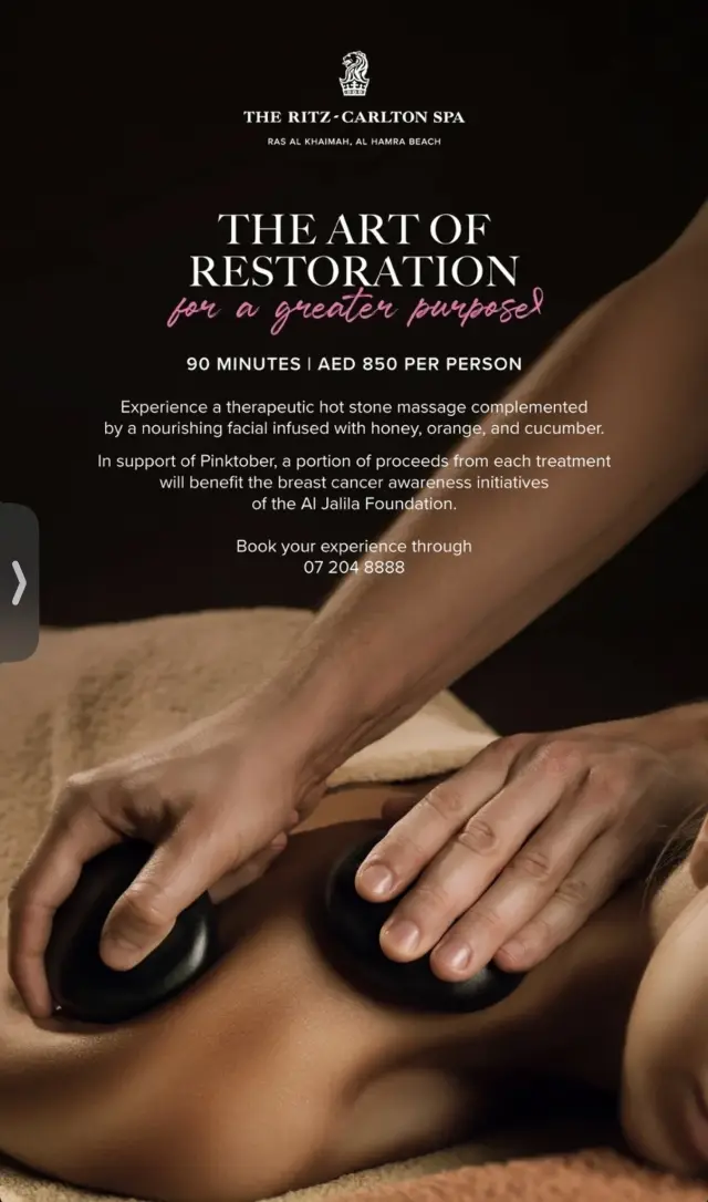 The Art of Restoration spa at AED 850
