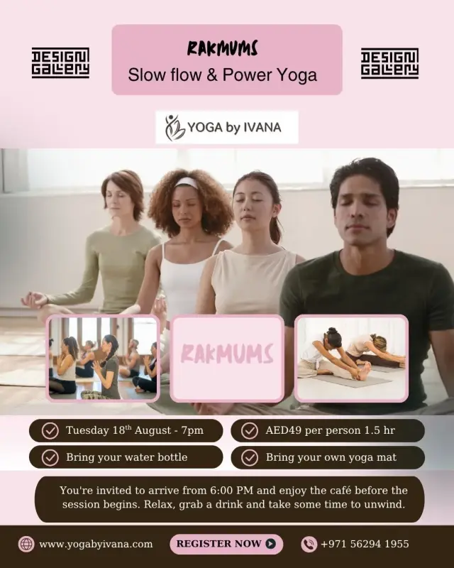 RAKMUMS Slow Flow & Power Yoga with Yoga by Ivana
