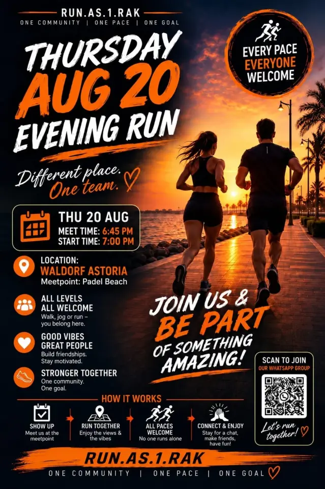 RUN.AS.1.RAK Evening Run