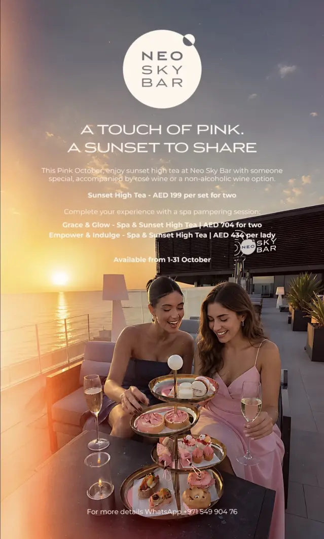 Sunset High Tea for AED 199